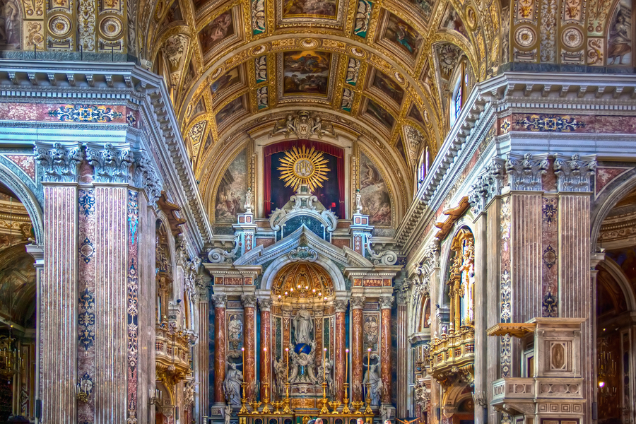 Chiesa del Gesu Nuovo Церковь Джезу Нуово Неаполь Napoli