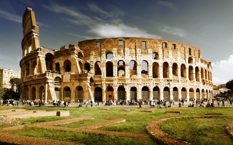 Колизей (Colosseo) - главная достопримечательность Рима, Италия, колизей в Риме, римский колизей, Рим Колизей