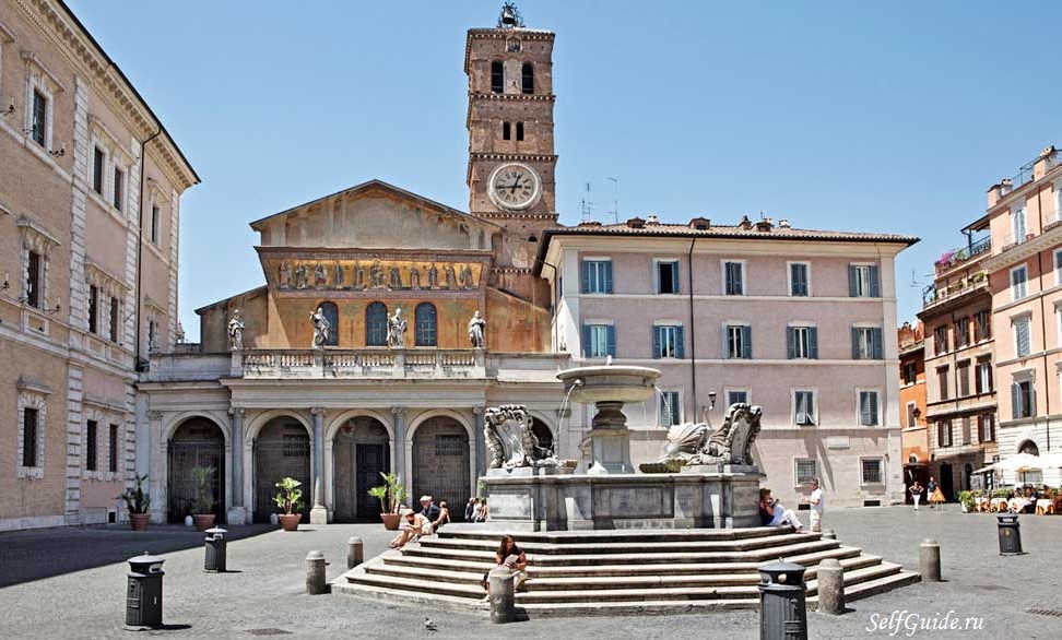 Базилика Санта-Мария-ин-Трастевере в Риме (Basilica di Santa Maria in Trastevere)