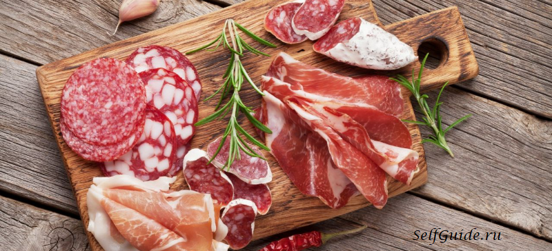 Мясные закуски из Италии