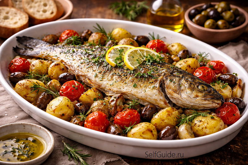 Branzino al forno alla ligure