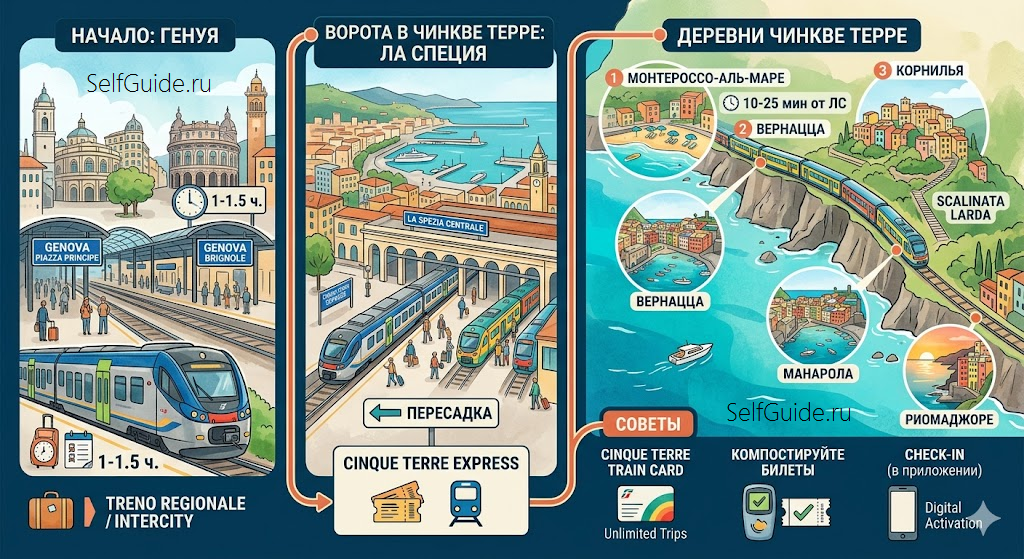 Из Генуии и Ла Специя в Чинкве Терре