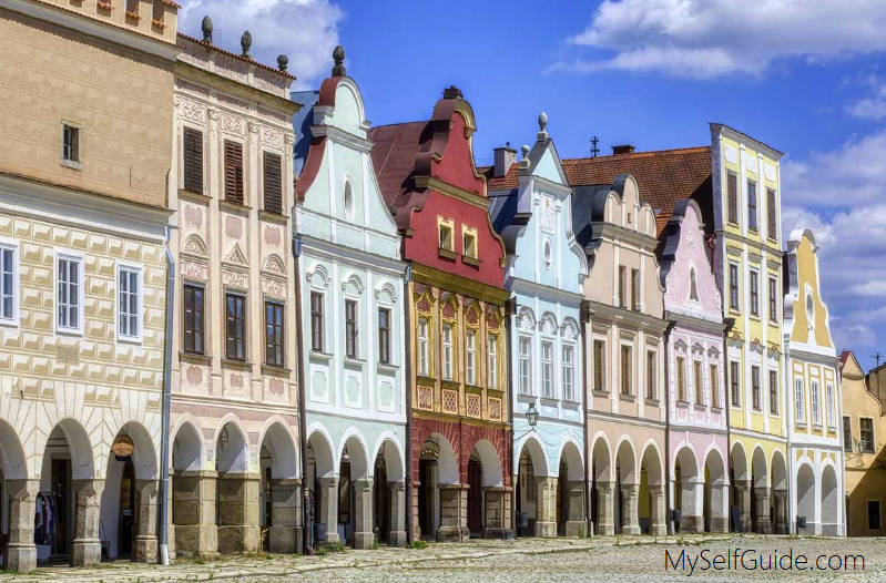 Достопримечательности Тельча Тельч (Telč), Чехия - лучшиц ПРАКТИЧЕСКИЙ путеводитель по городу. Как добраться, что посмотреть, маршрут, цуены, полезные советы, карта